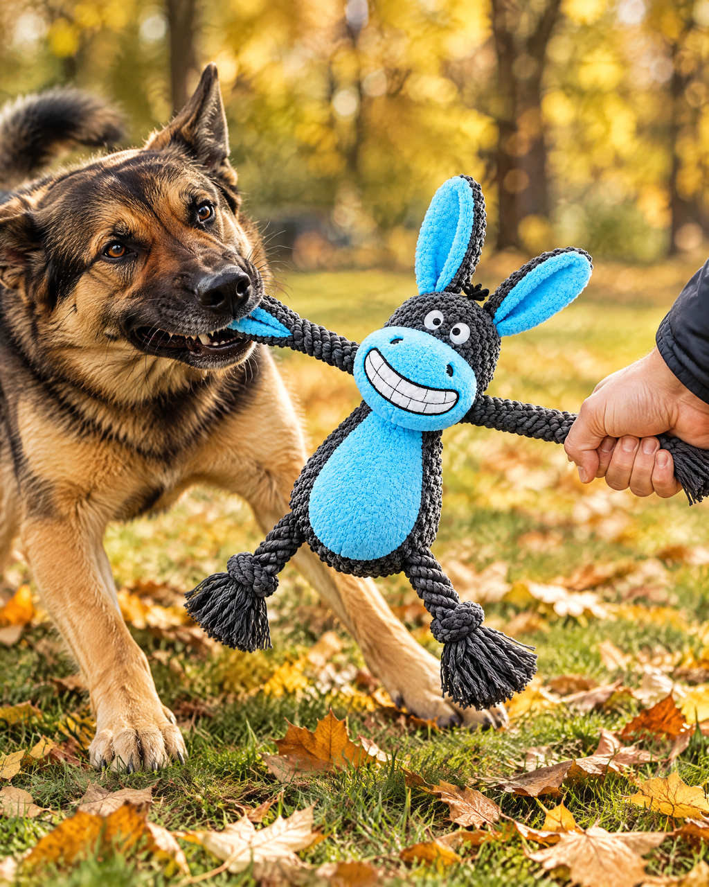Hund drar i Åsnan Åke – sömmarna håller
